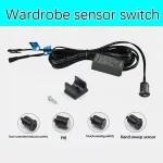 Le capteur de commutateur tactile contrôle le variateur LED interrupteur de lumière tactile large tension pour l&rsquo;éclairage de garde-robe et d&rsquo;armoire DC12V-24V