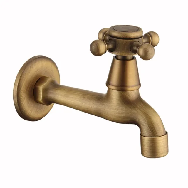 Robinet mural laiton bronze antique brossé style vintage… – vue 4