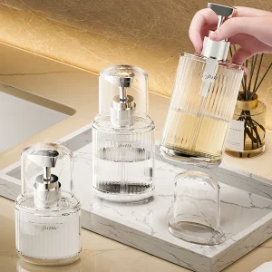 Bouteille de voyage vide rechargeable de 60/90/120ml, distributeur de shampoing, après-shampooing, Lotion, pour utilisation en voyage, pompe à savon