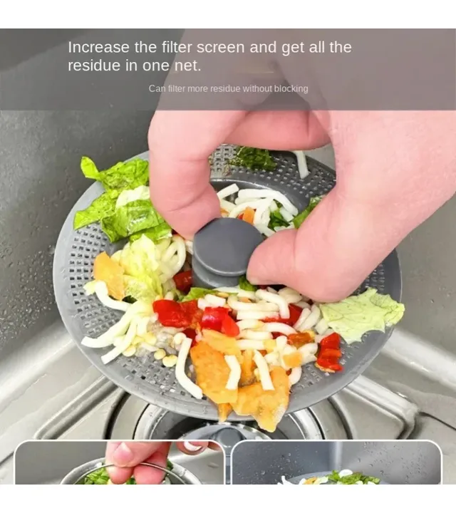 Filtre de vidange d'évier de cuisine US/EU – vue 2