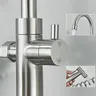 Bassin de cuisine en acier inoxydable avec pulvérisateur – vue 4