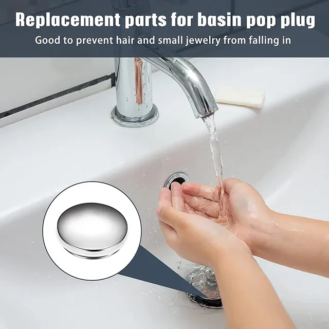 Bouchon bonde lavabo vasque baignoire laiton chromé… – vue 3