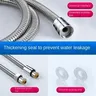 Flexible douche acier inoxydable gaine spiralée chromée… – vue 5