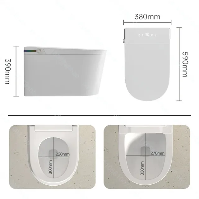 Toilettes intelligentes murales – vue 2