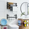 Porte-serviettes de salle de bain 3 couches sans perceuse – vue 3