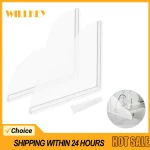 Protection contre les éclaboussures de douche transparente auto-adhésive, 2 pièces, baignoire transparente en acrylique, facile à installer, protection de douche pour garder l&rsquo;eau dans la douche