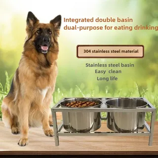 Bol de nourriture pour chien en acier inoxydable