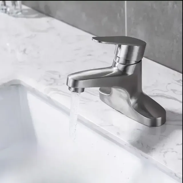 Robinet de salle de bains brossé en acier inoxydable 304 – vue 7