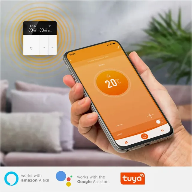 Tuya-Télécommande de température WiFi intelligente – vue 3