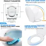 Sièges de toilette blancs avec couvercle de charnières à… – vue 3