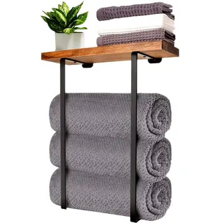 Porte serviettes mural multicouche acier inoxydable barre fixe salle…