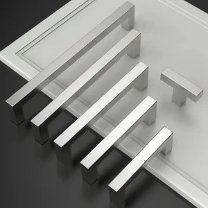 Poignées d’armoire de cuisine en Nickel satiné brossé, quincaillerie d’armoire de cuisine en acier inoxydable pour poignées de tiroir de placard, poignées de commode Poignées d’armoire de cuisine en Nickel satiné brossé, quincaillerie d’armoire de cuisine en acier inoxydable pour poignées de tiroir de placard, poignées de commode