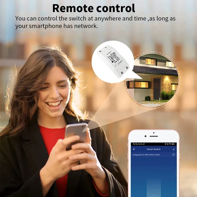 Interrupteur sans fil WiFi Tuya – vue 3