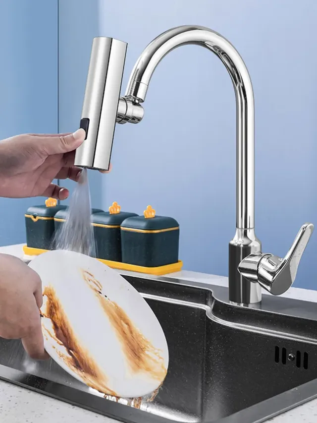 Buse pulvérisation robinet cuisine pivotante 360… – vue 4