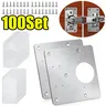 Kits de plaques de réparation de charnière d'armoire – vue 1