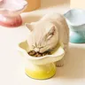 Bol en céramique en forme de fleur pour chat – vue 2