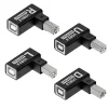 Adaptateur d&rsquo;imprimante USB 2.0, USB 2.0 mâle vers femelle, résistant à 90 degrés, convertisseur de prise d&rsquo;extension pour EAU d&rsquo;imprimante