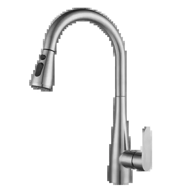 Robinet extractible de cuisine brossé – vue 5