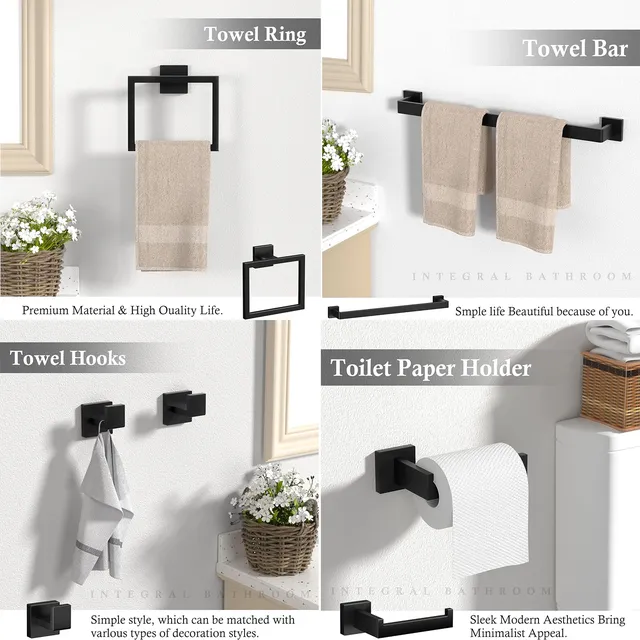 Ensemble d'accessoires de matériel de salle de bain – vue 2