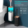 Brosse toilette silicone picots anti rayures manche… – vue 4