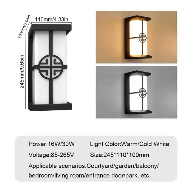 Capteur de mouvement mur LED lumière 16W intérieur et… – vue 6