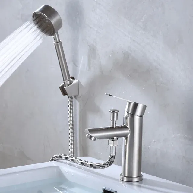 Mitigeur bain douche monotrou inoxydable brossé design… – vue 2