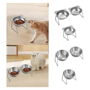 Bol pour chat inclinable, facile à nettoyer, confortable avec support, plat d’eau antidérapant pour petits chiens, chaton, voyage, chiot d’intérieur Bol pour chat inclinable, facile à nettoyer, confortable avec support, plat d’eau antidérapant pour petits chiens, chaton, voyage, chiot d’intérieur