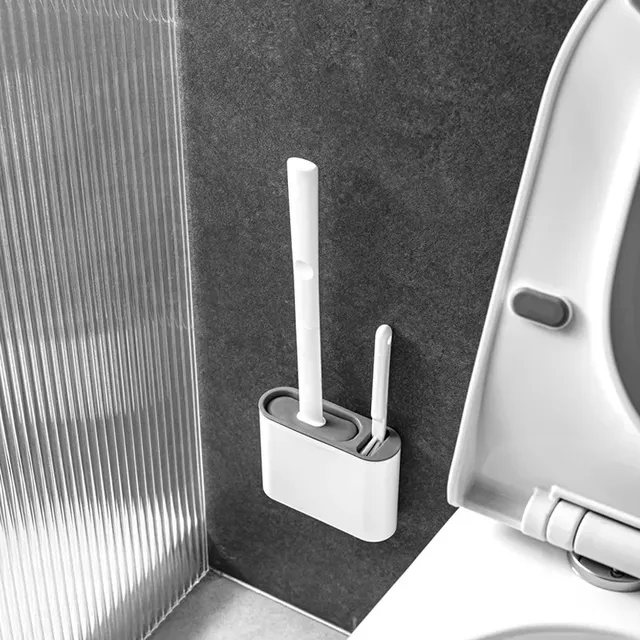 Brosse de nettoyage de brosse de toilette en Silicone – vue 6