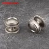 Poignée bouton rond finition argentée nickel satiné… – vue 2