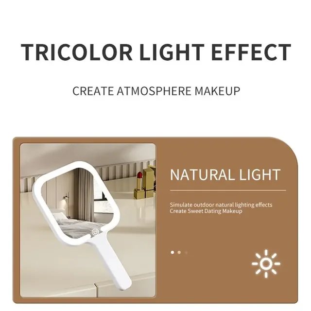 Miroir de maquillage LED à lumière de remplissage – vue 3