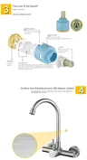 Robinet De cuisine pulvérisateur acier inoxydable Double… – vue 2