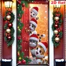 Panneau de porte décoratif de noël – vue 4