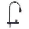 Robinet de cuisine noir avec cascade de pluie – vue 4