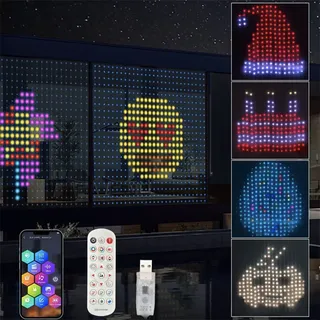 Rideau lumineux intelligent à 400led