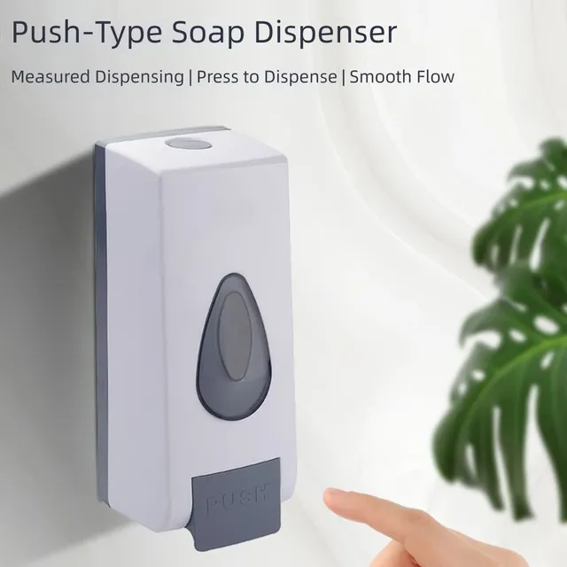 Distributeur savon mural 350ml ABS inoxydable chromé… – vue 4