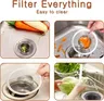 10/1x filtre d'évier en acier inoxydable cuisine salle… – vue 6