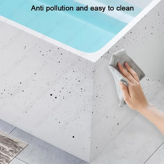 Baignoire autoportante acrylique blanc brillant moderne… – vue 4
