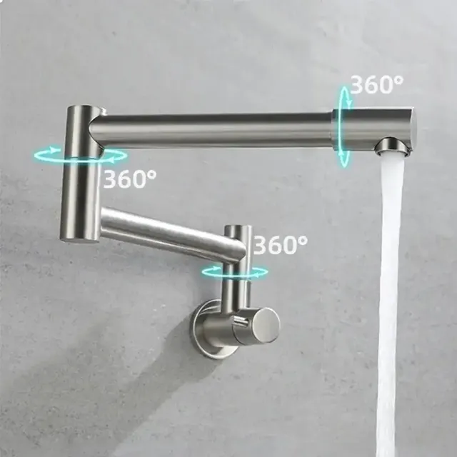 Robinet de cuisine pliable mural – vue 3