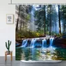 Rideau de douche cascade de forêt…