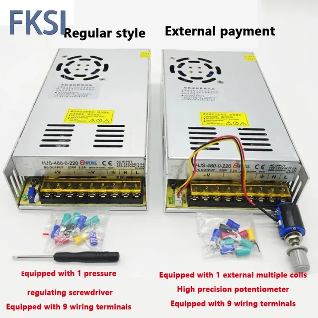 Alimentation à découpage réglable AC-DC 5V 12V 24V 36V… – vue 4