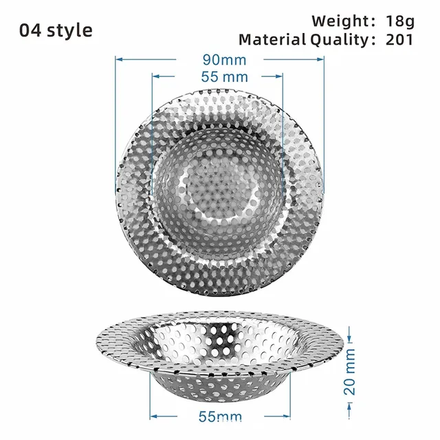 Filtre d'évier de cuisine en acier inoxydable – vue 6