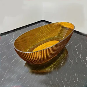 Baignoire transparente naren résine, baignoire autoportante montée sur le sol, comparateur de couleur, BV1071, 1700x850x580mm