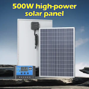 Kit de batterie externe pour panneau solaire photovoltaïque 500W/1000W 12V, contrôleur 100A, plaque solaire pour maison/Camping/RV/voiture, chargeur de batterie rapide Kit de batterie externe pour panneau solaire photovoltaïque 500W/1000W 12V, contrôleur 100A, plaque solaire pour maison/Camping/RV/voiture, chargeur de batterie rapide