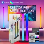 RGB atmosphère veilleuse LED musique rythme détection lampe jeu chambre Festival décoration lumière Bluetooth contrôle lumières