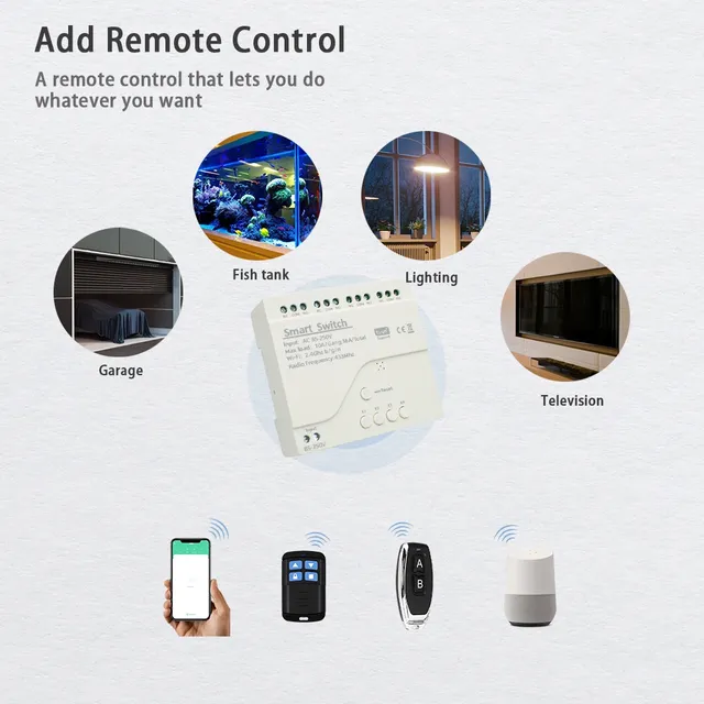 Smart Switch 4CH Module de Relais Tuya Smart Life WIFI… – vue 3
