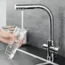 Robinet de cuisine d'eau Pure de luxe en laiton noir et… – vue 2