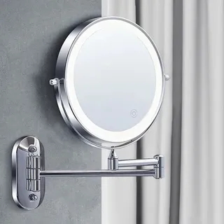 Miroir de maquillage chromé de 7 pouces