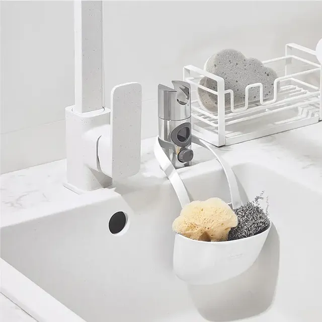 Porte éponge suspendu évier lavabo silicone souple… – vue 3