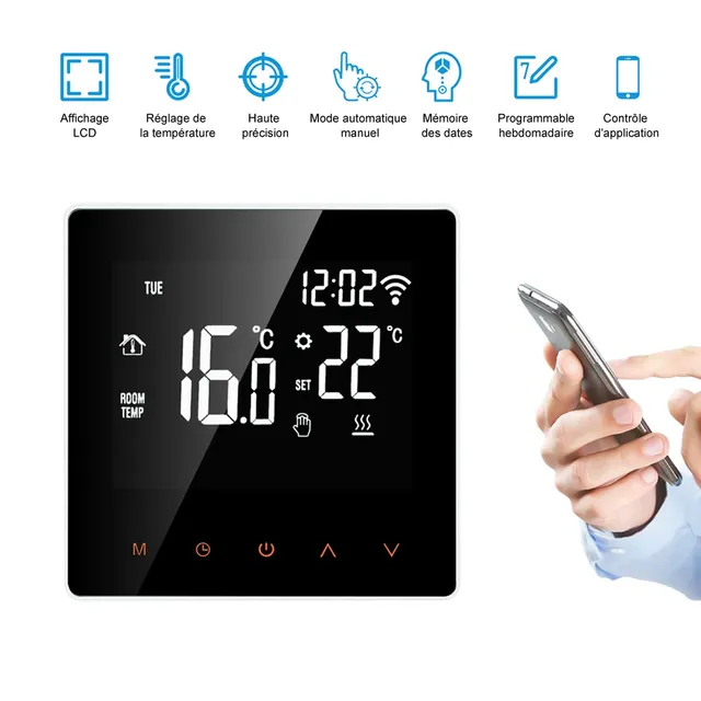 AVATTO Tuya WiFi Thermostat intelligent chauffage… – vue 3