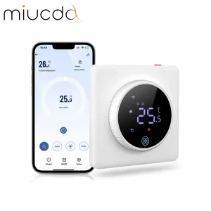 MIUCDA Tuya WiFi bouton Thermostat, régulateur de température intelligent chauffage électrique eau chauffage au sol fonctionne avec Alexa Google Home